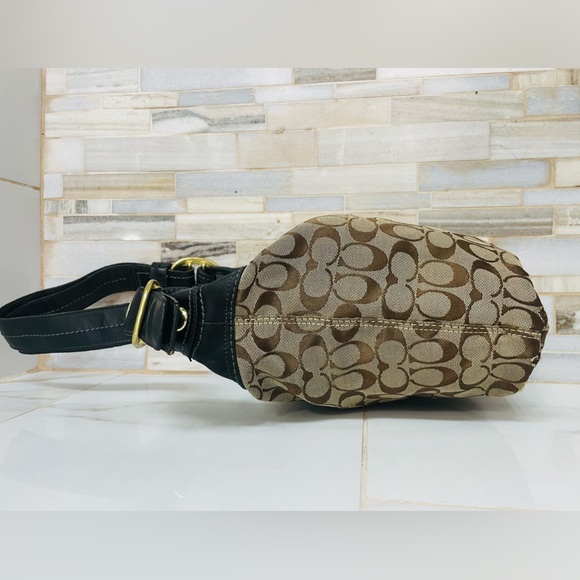 Coach duffle bleeker hobo Signature logo canvas Bag crossbody 11437 - Picture 15 of 16